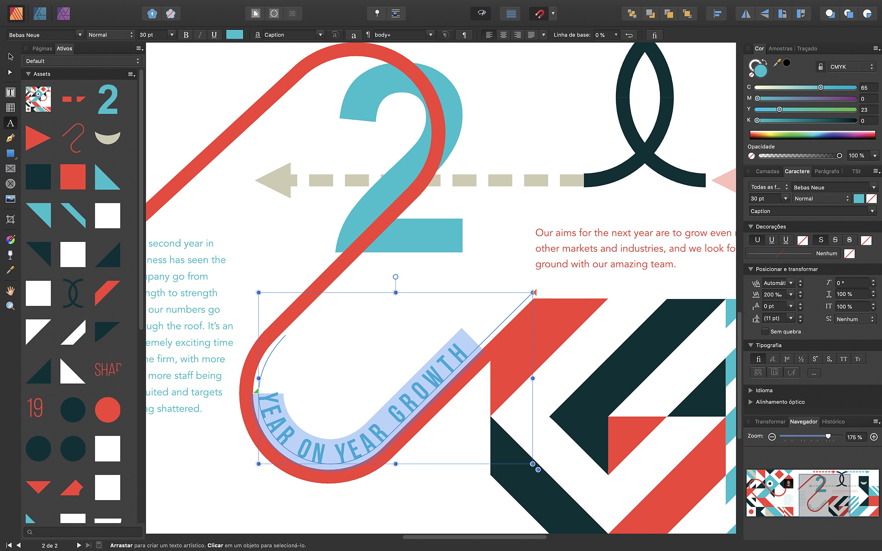 Screenshot do app Affinity Publisher