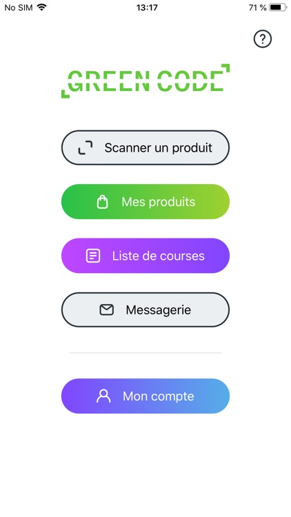 Green Code - Scan de produits