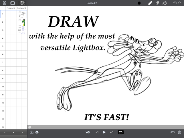 Capture d'écran de l'application DigiCel FlipPad Animation