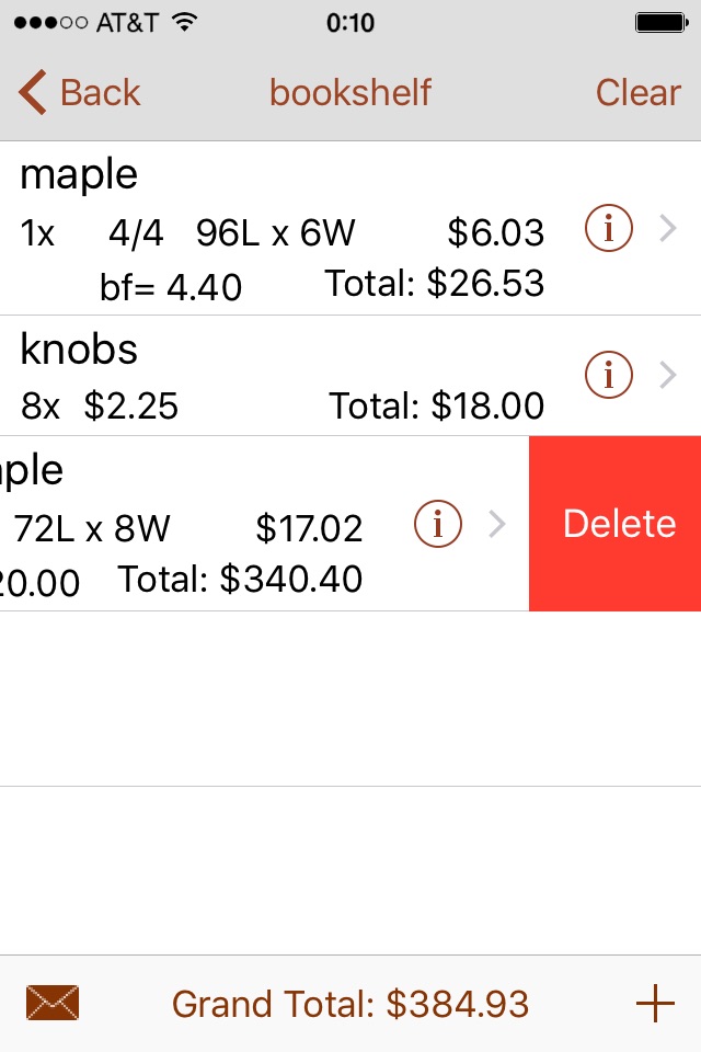 BF Calc screenshot 2