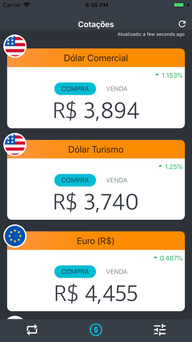 How to cancel & delete Cotação Hoje (Dólar e Euro) from iphone & ipad 1