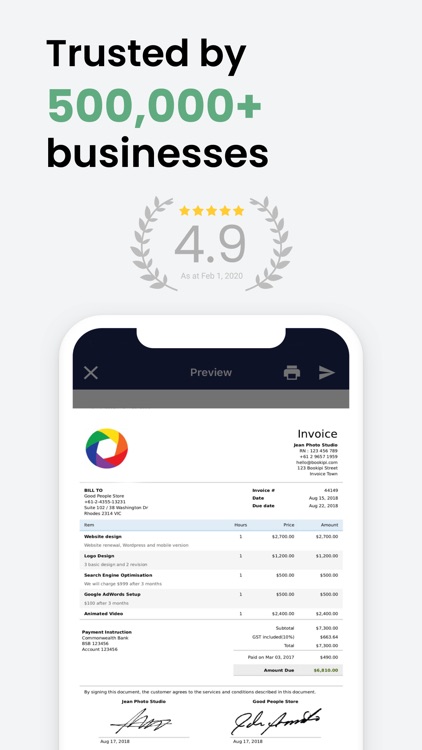 Invoice Maker & Estimate App