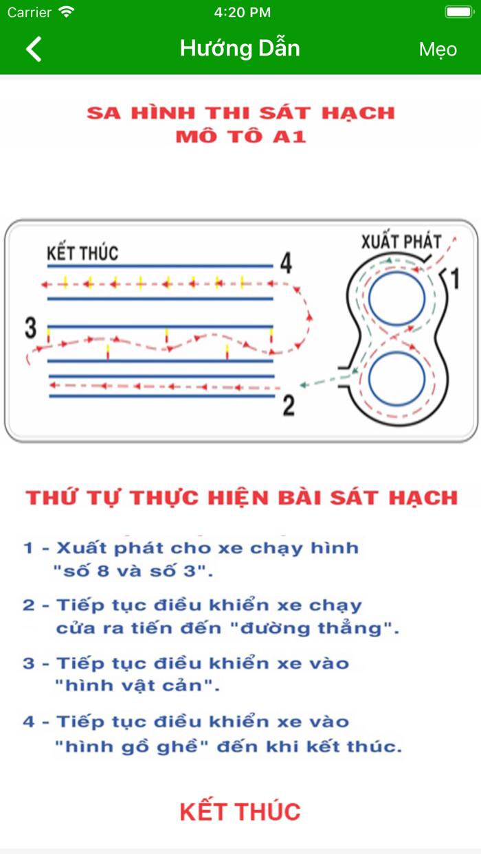 Hướng dẫn ôn thi GPLX hạng A1
