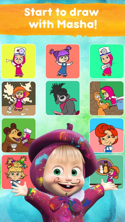 Masha and the Bear: Art Games screenshot-8