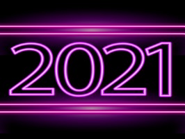 2021 Neon New Year Stickers with 29 stickers to use in your iMessage conversations
