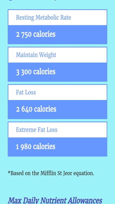 Weight Loss Calculator App screenshot 2