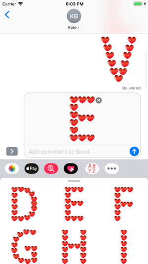 Love Alphabet Stickers(圖4)-速報App