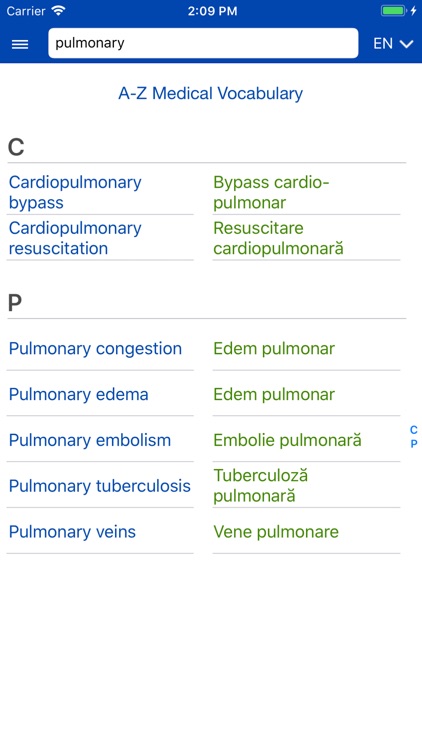 Medical Vocabulary Audio EN-RO screenshot-5