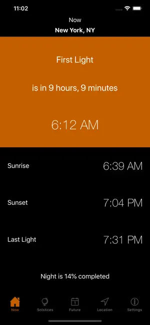 Screenshot 4 Amanecer Puesta del sol Hora iphone