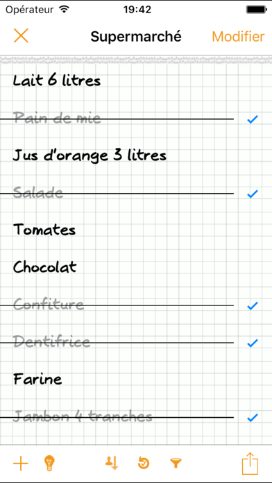 Liste de courses Courzeo Liste de courses Courzeo
