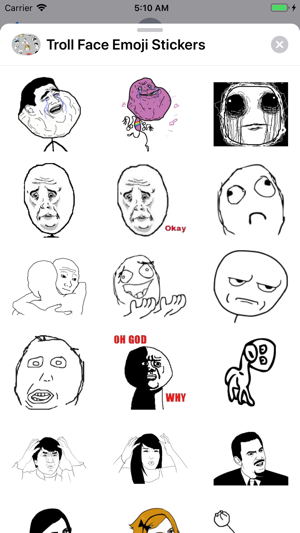 Troll Face Emoji Stickers(圖9)-速報App