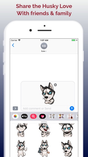 Husky Emoji Stickers(圖4)-速報App