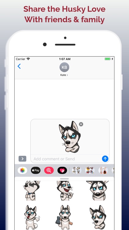 Husky Emoji Stickers screenshot-3