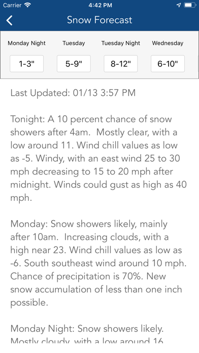 Ski Tracker & Snow Forecast Screenshot