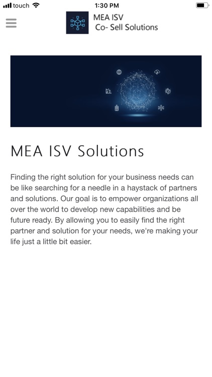 MEA ISV Co-Sell Solutions