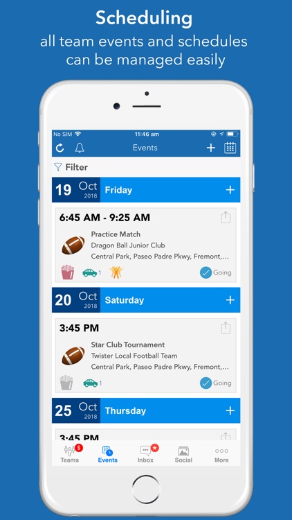 InstaTeam sports team manager screenshot-5