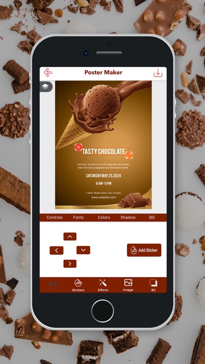 Chocolate Poster Maker screenshot-5