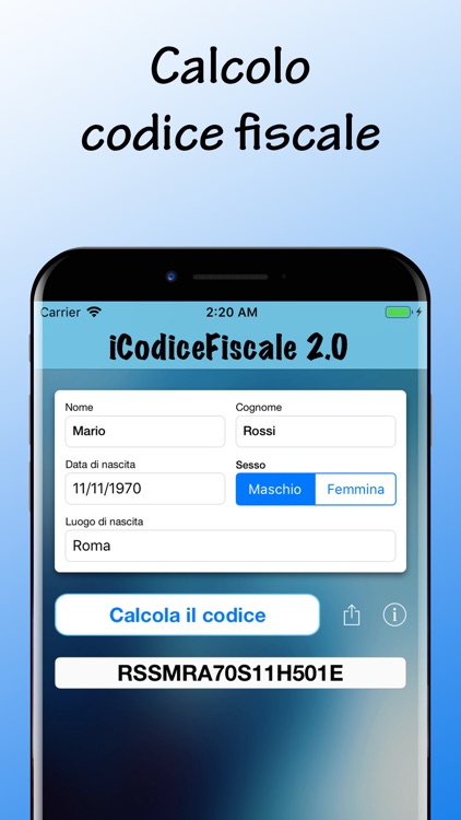 iCodiceFiscale 2.0