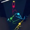 Stickman jump, Stickman flip and Stickman slide from one neon shape to another to make them glow and to light it up