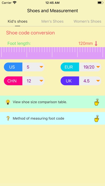 Shoes and Measurement