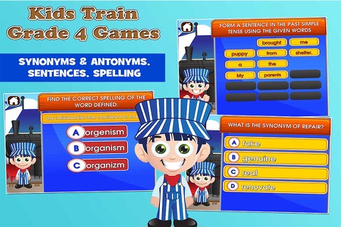 Kids Trains Fourth Grade Games screenshot 3
