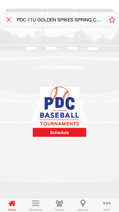 PDC Baseball Tournaments screenshot 2