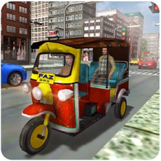 Activities of Tuk Tuk Rickshaw City Driver