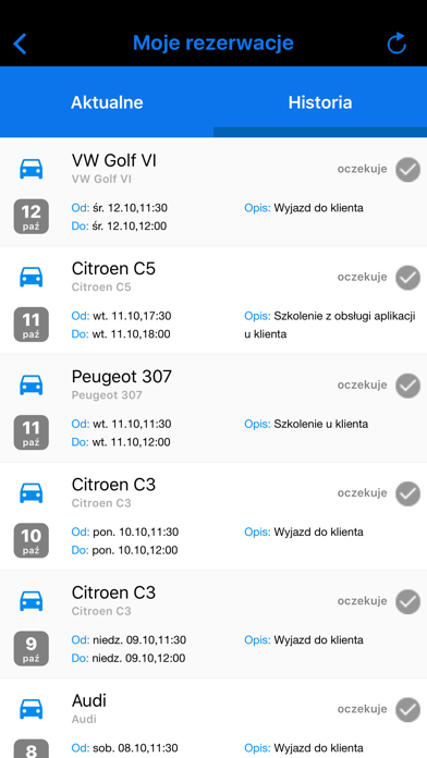 How to cancel & delete MyCar Rezerwacja pojazdów from iphone & ipad 3