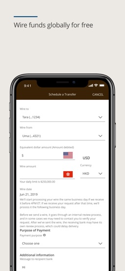 J.P. Morgan Mobile® app screenshot