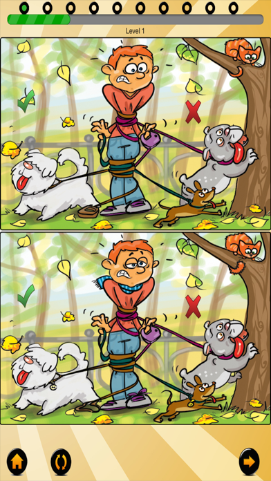 How to cancel & delete Find the ten differences with funny animal cartoons (cats, dogs) from iphone & ipad 1