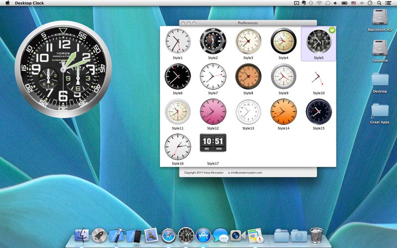 Desktop Clock free Screenshot