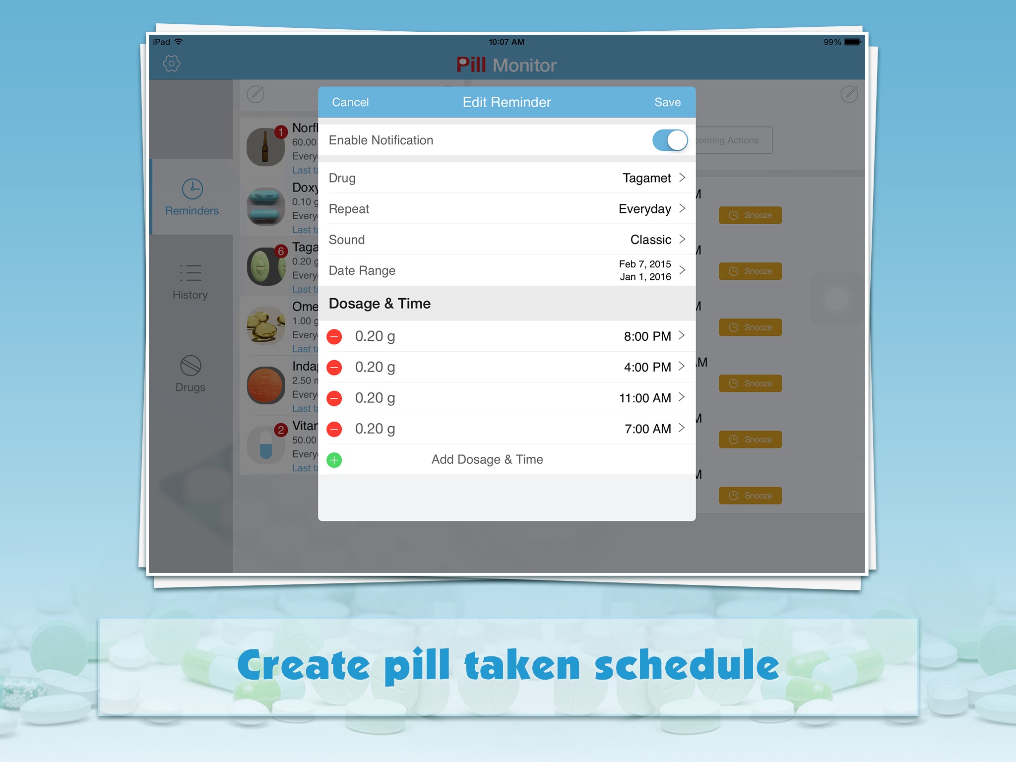 Pill Monitor Pro for iPad screenshot 3