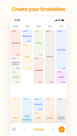 My Timetable screenshot 1