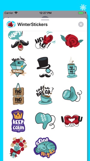 Winter, Snow & Coffee Stickers(圖5)-速報App