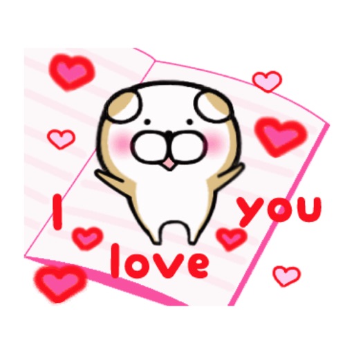 Valentine Cute Dog Stickers