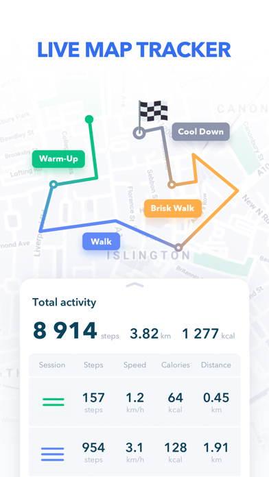 Walking Tracker by GetFit screenshot 2