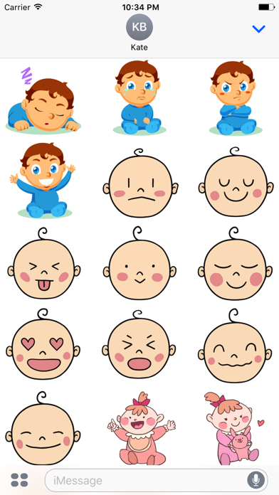 How to cancel & delete Cute Baby Expressions Stickers from iphone & ipad 1