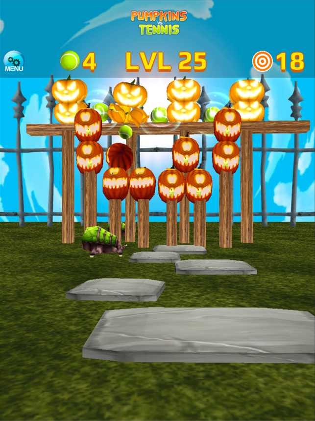 Ball Tossing Pumpkin vs Tennis, game for IOS