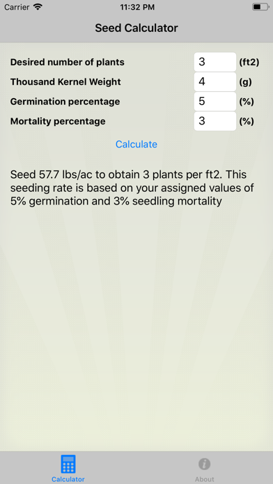 Screenshot #2 pour Seed Calculator