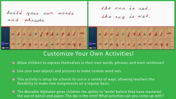 Movable Alphabet - Cursive