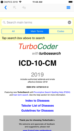 ICD-10-CM TurboCoder, 2019.(圖1)-速報App