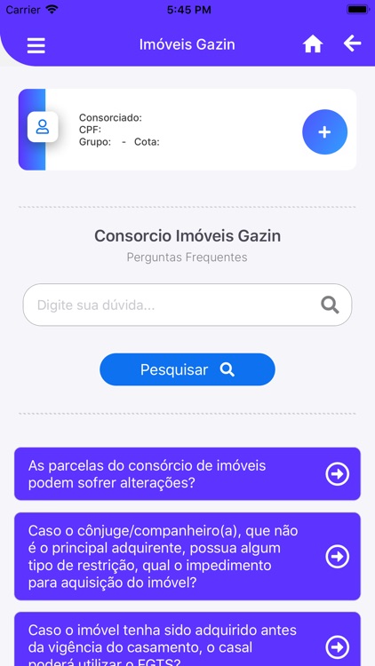 Consórcio Gazin screenshot-6