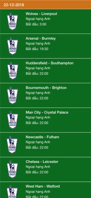 Lịch các trận bóng đá hôm nay(圖2)-速報App