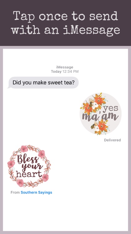 Southern Sayings Text Stickers