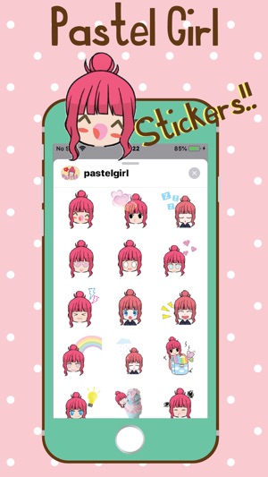 Pastel Girl Stickers(圖1)-速報App