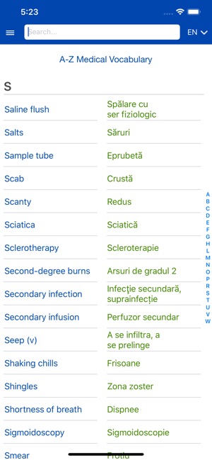 Medical Vocabulary Audio EN-RO(圖8)-速報App