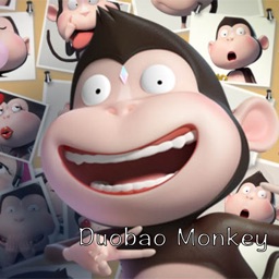 Duobao Monkey-iMessage表情贴纸