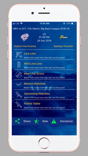 Cricket: Live Line &  Score