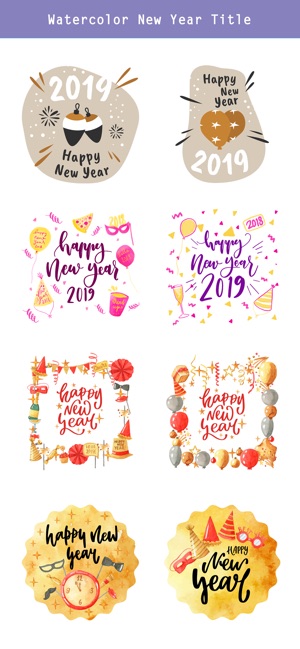 Watercolor New Year Greetings(圖3)-速報App