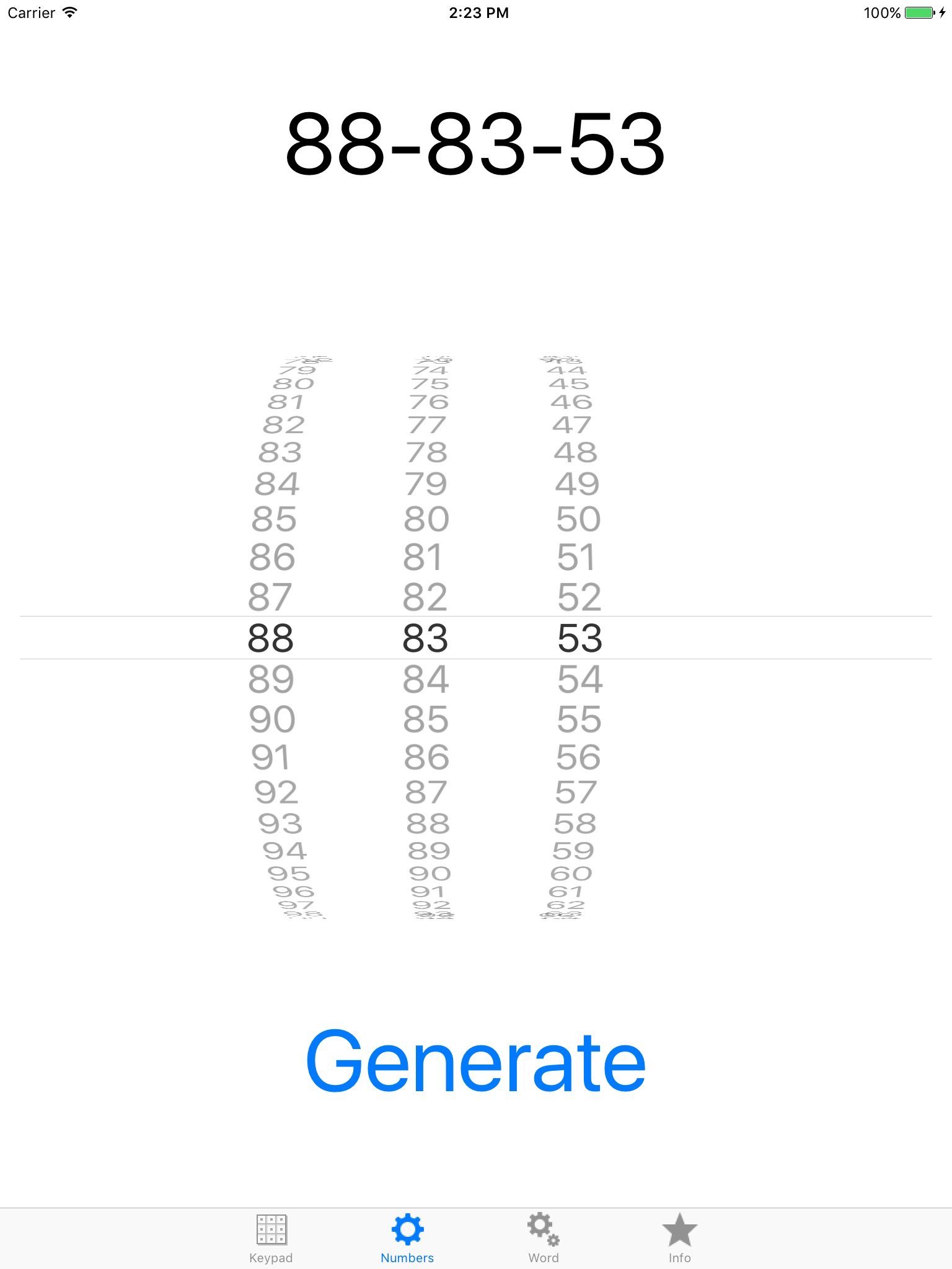 COMBO Keypad screenshot 2